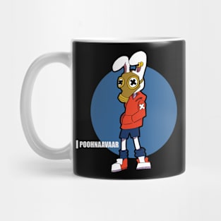 Rabbit Gasmask Graffiti T-shirts Mug